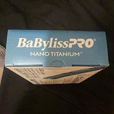 BaBylissPRO Nano Titanium Mini 1/2 in Titanium Flat Iron Dual Voltage 430°F picture