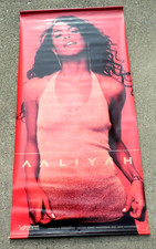 Aaliyah 2001 Promotional 2 Sided Vinyl Poster Banner 24x48 Blackground Records picture