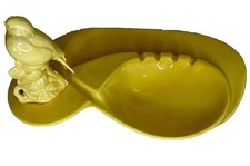 VTG Mcnees Original Pottery Yellow Canary Ashtray 60’s Grannycore Cottagecore picture