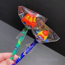 VTG Sanrio The Runabouts PENCIL TOPPERS Set Lot Car Airplane NOS 1988 80s RARE picture