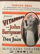 Rare 1926 Don Juan John Barrymore Vitaphone Herald Brochure  picture