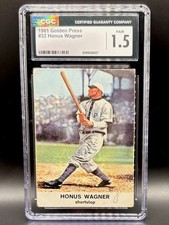 1961 Golden Press Hall of Fame - Honus Wagner #32 CGC 1.5 picture