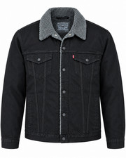 Levi's Men's Premium Sherpa Lined Denim Trucker Jacket Big & Tall picture