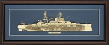 Cutaway Model of USS Arizona (BB-39) - Made in the USA picture
