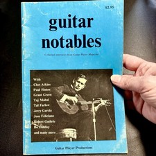 Guitar Notables 1975 RARE Vintage Book Jerry Garcia Les Paul Chet Atkins & More picture