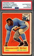 Roosevelt Grier PSA DNA Vintage Signed 1956 Topps Rookie Autograph picture