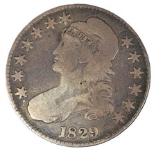 1829 CAPPED BUST HALF DOLLAR ~ Choice VF- SMH-2653 picture