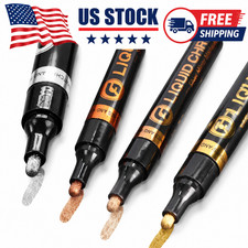 Liquid Chrome Mirror Markers Pens Waterproof DIY Paint Marker for Art Craft US picture