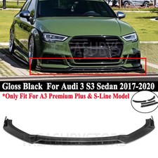 For Audi A3 S-line S3 Facelift 2017-2020 V Style Front Bumper Lip Splitter Kits picture