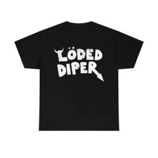 [100% Cotton] Loded Diaper Unisex Heavy Cotton T-shirt Menswear Top Vintage Dist picture
