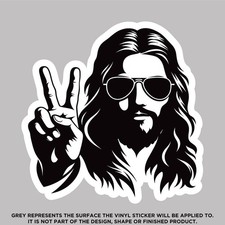 Jesus With Glasses Showing Peace picture