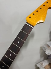 Rosewood Vintage 21 fret Gloss 25.5inch Maple electric guitar neck parts Yellow picture