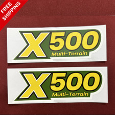 X500 Multi-Terrain Lawn Tractor Lawnmower Premium Vinyl Decal Set - 6