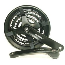 Shimano Alivio FC-TY501 Crankset Tourney 6/7/8 Spd Black 175 mm 48/38/28 CS4 picture