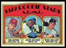 1972 Topps - High # Miller, Milner, Hutton #741 Rookie Stars EX  (creased) picture