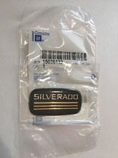 1988-1999 Chevrolet Silverado Black and Gold Silverado Body Side Emblem New OEM picture
