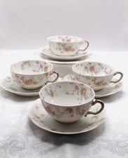 Antique Theodore Haviland PRINCESS 9Pcs-Teacups/Saucers & Salad Plate  picture