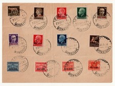 ITALY, AEGEAN ISLAND COLONIES, 1942 SOUVENIR SHEET WITH 'KERKYRA' CANCELS picture