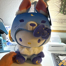 kidrobot Hello Kitty Enchanted Forest Wolf Plush Stuffed Animal, Purple picture