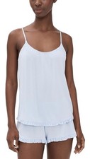 Eberjey Women's Gisele The Cami Short Pajama Set, Ice Blue, L picture