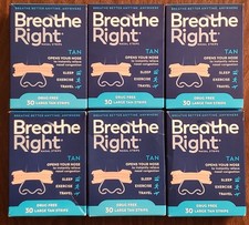 180 BREATHE RIGHT NASAL STRIPS, :LARGE CLEAR: SENSITIVE SKIN ( 6 x 30 CT Boxes ) picture