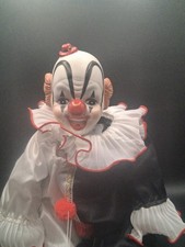 Vintage 1983 Creepy Clown DYNASTY DOLL - Sitting Clown Porcelain - 12