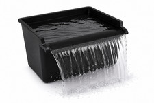Pond Waterfall Spillway for Outdoor Ponds, Waterfall Weir for Ponds - Black picture