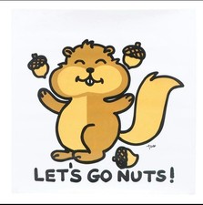 Todd Goldman LET’S GO NUTS Giclee On Canvas Signed Numbered picture