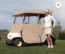Fairway 2-Person Deluxe 4-Sided Golf Cart Enclosure | Classic picture