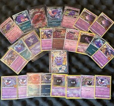 Gengar Gastly Haunter tcg card lot collection vintage to modern 24 cards + 1 fan picture