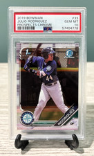 Julio Rodriguez 2019 Bowman #BCP-33 1st Bowman Chrome Prospects - PSA 10 GEM MT picture