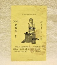 DAVID BOWIE Rare 1972 CONCERT HANDBILL San Francisco BILL GRAHAM PRESENTS Poster picture