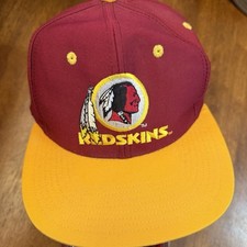 Vintage Washington Redskins Hat SnapBack One Size Deadstock Eastport Plain Logo picture