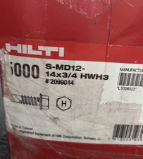 Qty 5000 Hilti S-MD12-14X3/4 HWH3 Screws #2099044  picture