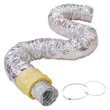 VEVOR 6in x 25ft Insulated Flexible Duct Dryer Vent Hose HVAC Ventilation R-4.2 picture