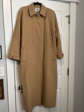 Vintage Fleurette Neiman Marcus 100% Camel Hair Long Tan Cloth Coat Union Tag picture
