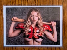 SYDNEY SWEENEY Euphoria ACTRESS Sexy Custom ACEO BO JACKSON Rookie Trading Card picture