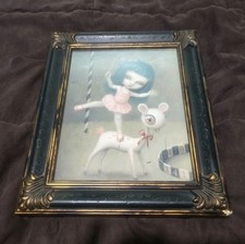 Framed Mark Ryden The Ringmaster Circus Girl Art Print Ornate Gothic Bronze picture