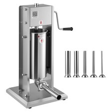 Uimoso Manual Sausage Stuffer 5L Meat Filler Pressing Machine W/5 Filling Tubes picture