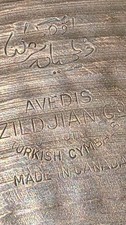 RARE Pair  Zildjian Avedis  Co Turkish Cymbal Made in CANADA- VINTAGE  picture
