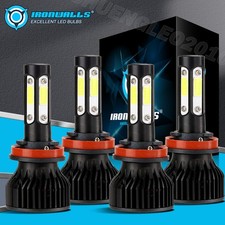 4/6/8-sides H9 H11 LED Headlight High Low Beam 6500K For Nissan Sentra 2013-2025 picture
