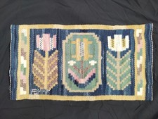 Vintage Märta Måås-Fjetterström MMF Swedish Handwoven Tapestry Panel Wall Hangin picture