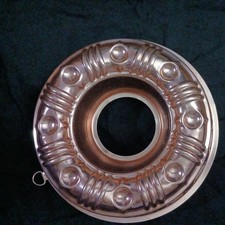 VINTAGE 3.5 Cup Copper Jello Mold/Cake Pan/Wall Decor, 8.5 in. wide, very nice picture