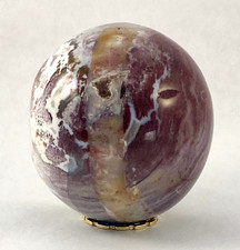 Stunning Large Mookaite Jasper Sphere with Agate Vein and Druzy 3