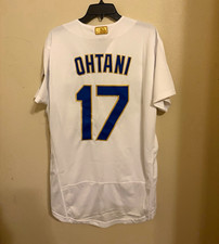 Nike Los Angeles Dodgers Shohei Ohtani #17 World Series White Jersey Sz Med picture