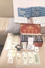 estate coin collection lot With Currency,Proofs Key Dates Sheets Partial 1$ Book picture