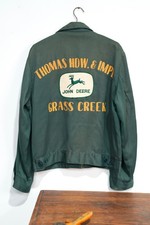 Vintage 60s Chain Stitch Ricky Jacket John Deere Implement Work Chore Coat talon picture