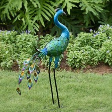 Large Metal Peacock Statue - 34