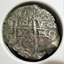 Bolivia: Charles III Cob 8 Reales 1762 P-V/Y XF45 NGC. picture