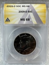 2009 D Kennedy Half Dollar MS 68 Highest Known Grade in ANACS picture